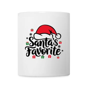 Le chapeau de Père Noël préféré du Père Noël - Mug blanc - blanc - Devant