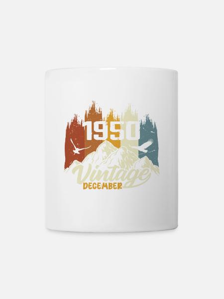 Geburtstagsgeschenk geboren im Dezember 1950 - Tasse - Weiß