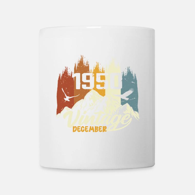 Geburtstagsgeschenk geboren im Dezember 1950 - Tasse - Weiß
