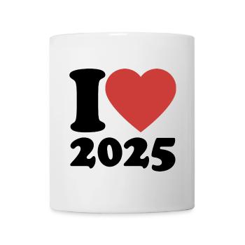 I Love 2025 - Heart - Happy New Year - Mug - white - Front