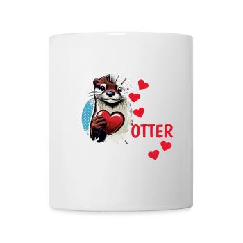Otter half liebe geschenk - Tasse - Weiß - Vorne
