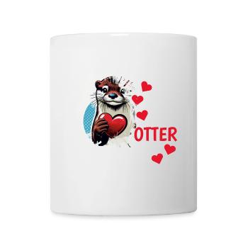 Otter half liebe geschenk - Tasse - Weiß - Vorne