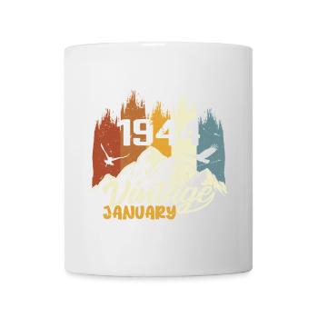 Anniversaire janvier 1944 - Cadeau janvier 1944 - Mug blanc - blanc - Devant
