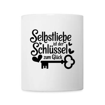 Selbstliebe ist der Schlüssel zum Glück - Tasse - Weiß - Vorne