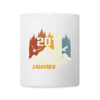 Anniversaire Janvier 2017 - Cadeau Janvier 2017 - Mug blanc - blanc - Devant