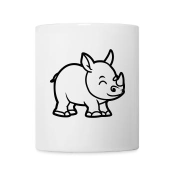 Nashorn - Tasse - Weiß - Vorne