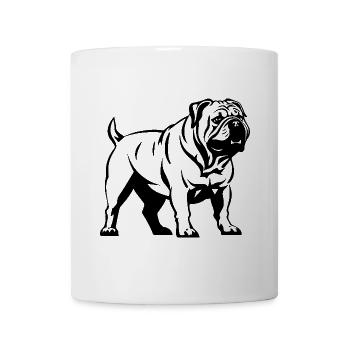 Chien Bulldogg - Mug blanc - blanc - Devant