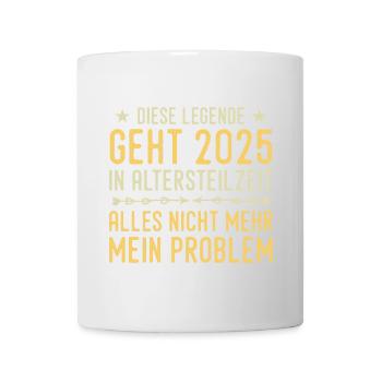 Partial retirement 2025 Approaching retirement - Mug - white - Front