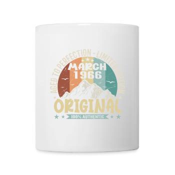 59th birthday anniversary march 1966, march 1966 - Mug - white - Front