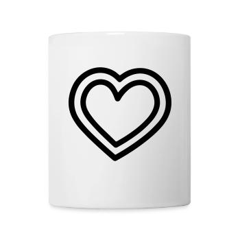 Herz - Tasse - Weiß - Vorne