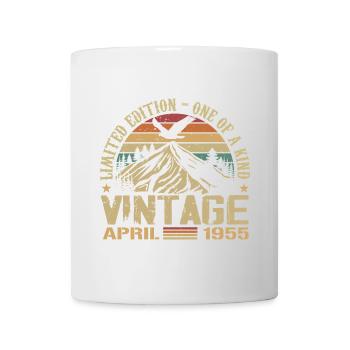 April 1955 Jubiläum April 1955 Geschenk 1955 - Tasse - Weiß - Vorne