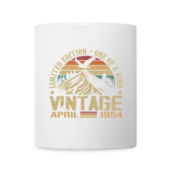 April 1954 Jubiläum April 1954 Geschenk 1954 - Tasse - Weiß - Vorne