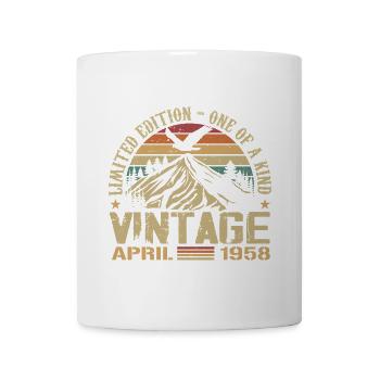 April 1958 Jubiläum April 1958 Geschenk 1958 - Tasse - Weiß - Vorne
