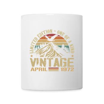 April 1972 Jubiläum April 1972 Geschenk 1972 - Tasse - Weiß - Vorne
