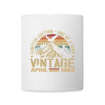 April 1982 Jubiläum April 1982 Geschenk 1982 - Tasse - Weiß - Vorne