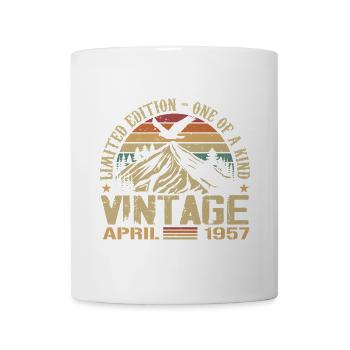 April 1957 Jubiläum April 1957 Geschenk 1957 - Tasse - Weiß - Vorne