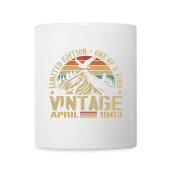 April 1963 Jubiläum April 1963 Geschenk 1963 - Tasse - Weiß - Vorne