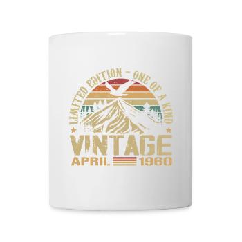 April 1960 Jubiläum April 1960 Geschenk 1960 - Tasse - Weiß - Vorne