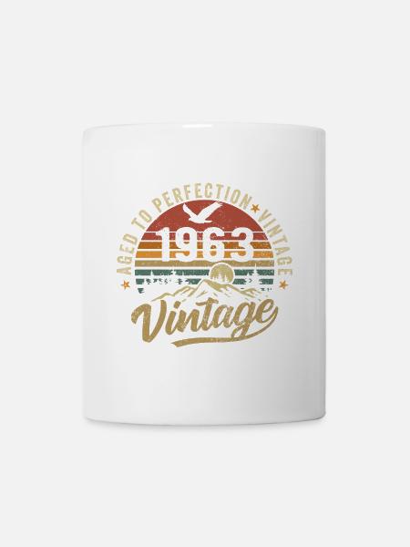 Jahrgang 1963 geboren Legende Geburtstag Geschenk - Tasse - Weiß