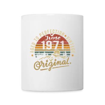 Anniversaire Juin 1971 Juin 1971 Juin 1971 - Mug blanc - blanc - Devant