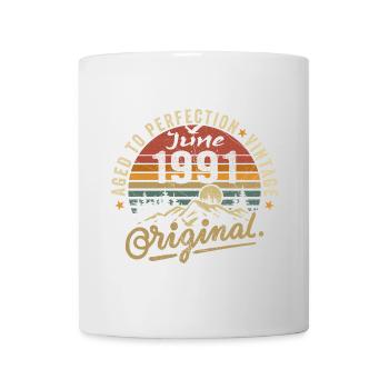 Anniversaire Juin 1991 Juin 1991 Juin 1991 - Mug blanc - blanc - Devant