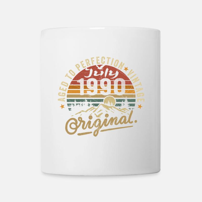 Juli 1990 July 1990 Geburtstag juli 1990 - Tasse - Weiß