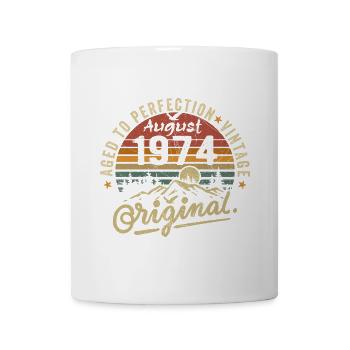 Anniversaire 1974 Millésime Août 1974 Cadeau 1974 - Mug blanc - blanc - Devant