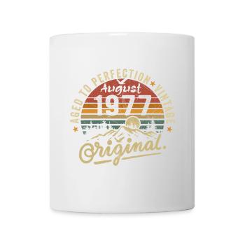 Anniversaire 1977 Millésime Août 1977 Cadeau 1977 - Mug blanc - blanc - Devant