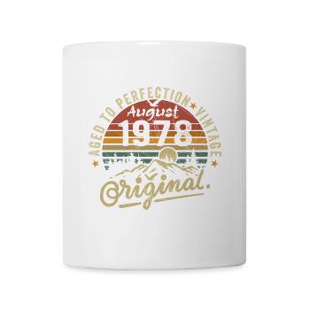 Anniversaire 1978 Millésime Août 1978 Cadeau 1978 - Mug blanc - blanc - Devant