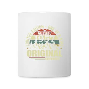 august 1957 birthday august 1957 vintage august - Mug - white - Front