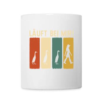 Laufente Laufentenzüchterin Laufenten Entenzucht - Tasse - Weiß - Vorne
