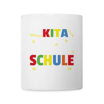 Kita Abschied Ich werde jetzt ein Schulkind - Tasse - Weiß - Vorne