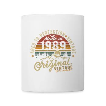 1989 Jahrgang Geburtstag Geburtsjahr 1989 Geschenk - Tasse - Weiß - Vorne