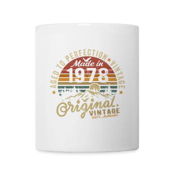 1978 Jahrgang Geburtstag Geburtsjahr 1978 Geschenk - Tasse - Weiß - Vorne