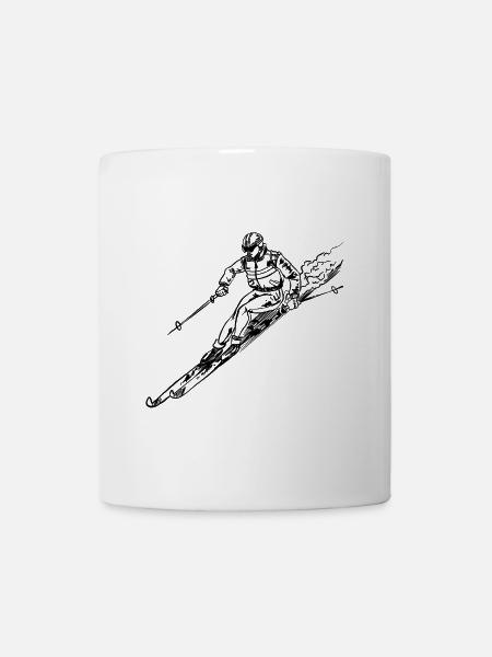 Ski - Mug blanc - blanc