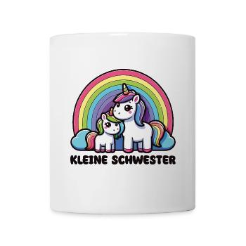 Petite sœur 2026 Licorne Frères et sœurs - Mug blanc - blanc - Devant
