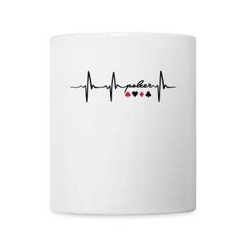Heartbeat of poker - Mug - white - Front