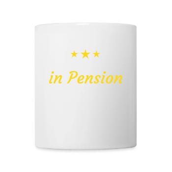 Lehrer Pension Ruhestand Rente Geschenk - Tasse - Weiß - Vorne