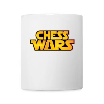 Chess Wars - Läufer Bishop - Schach Spiel Figur - Tasse - Weiß - Vorne