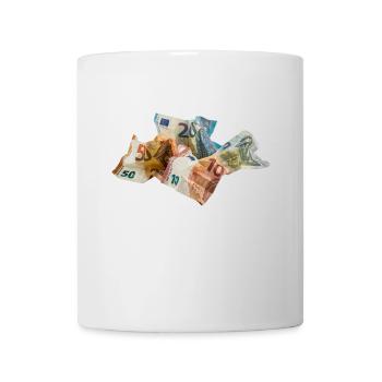 Euro-Geldscheine - Tasse - Weiß - Vorne