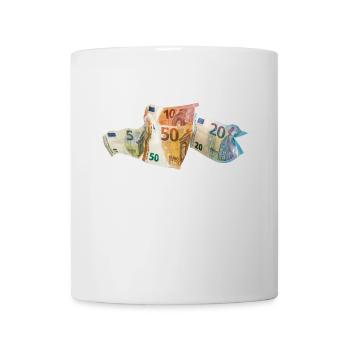 Euro-Geldscheine - Tasse - Weiß - Vorne
