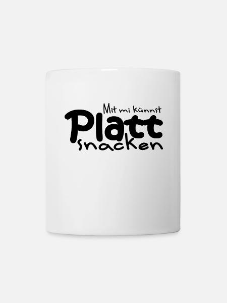 Platt snacken 2 - Tasse - Weiß