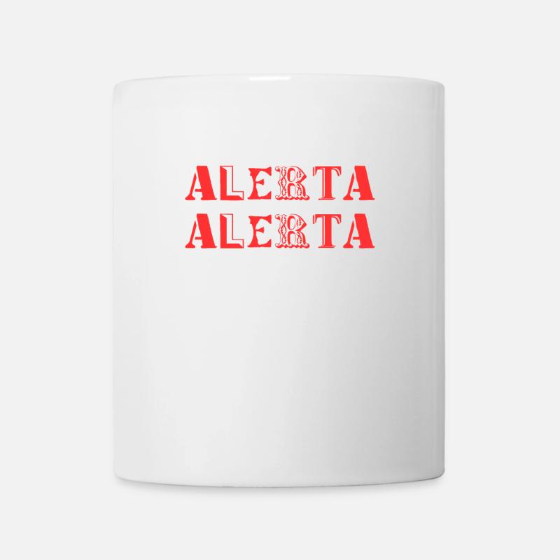 ALERTA ALERTA ROUGE - Mug blanc - blanc