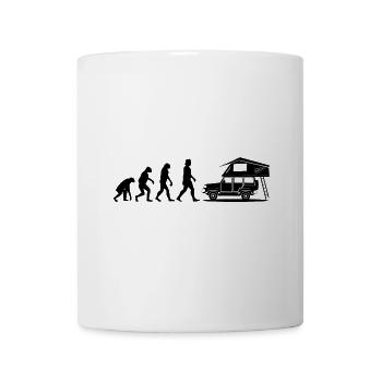 Dachzelt EVOLUTION Dachzelten Geschenk Camper - Tasse - Weiß - Vorne