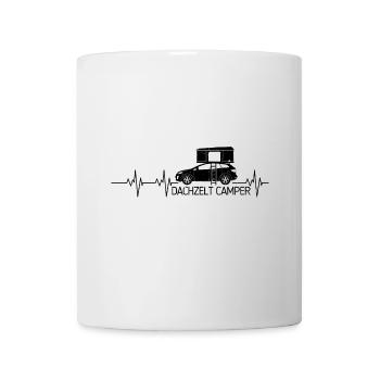 Dachzelt Camping | Geschenk für alle Camper - Tasse - Weiß - Vorne