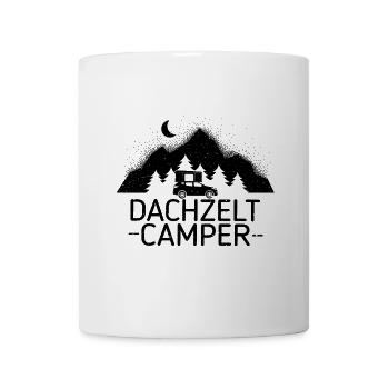 Hartschalendachzelt Natur Geschenk Camper Dachzelt - Tasse - Weiß - Vorne