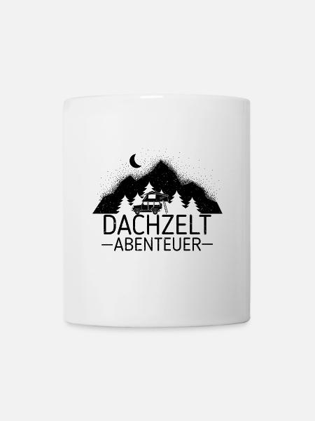 Dachzelt Abenteuer Camping Camper Motiv - Tasse - Weiß