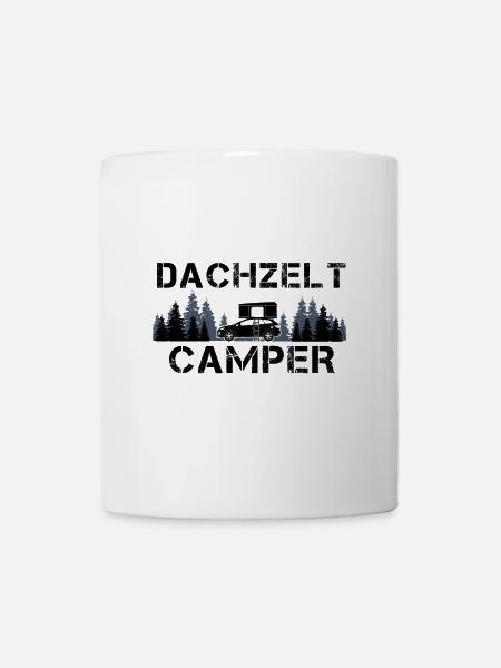 Dachzelt Camper Natur Geschenk Campingurlaub - Tasse - Weiß