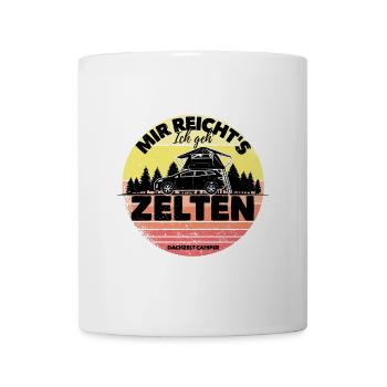Dachzelt Camper | "Mir reicht's..." Geschenkidee - Tasse - Weiß - Vorne