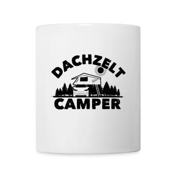 Dachzelt Camper | Klappdachzelt Camping Urlaub - Tasse - Weiß - Vorne